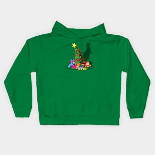 Under The Christmas Tree Kids Hoodie